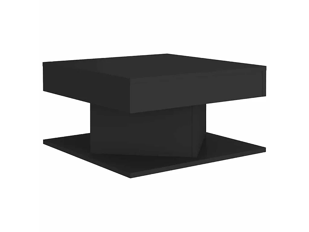 808369  Salontafel Zwart 57x57x30 cm Bewerkt hout