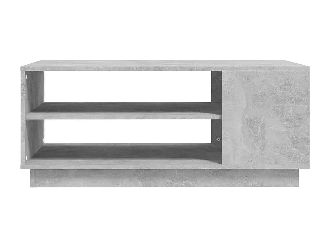 Mesa de centro madera de ingeniería gris hormigón 102x55x43 cm