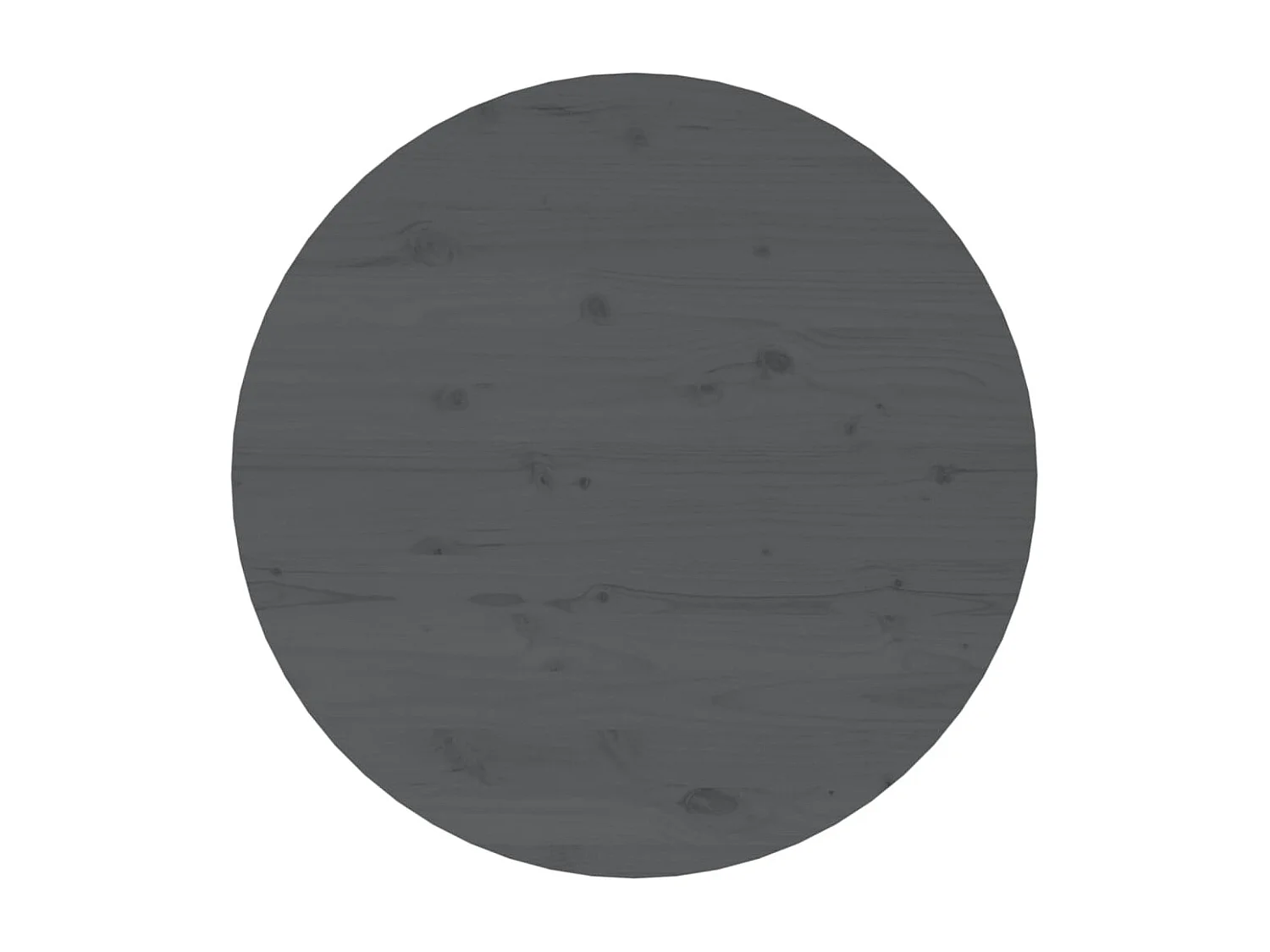 Mesa de centro de madera maciza de pino gris Ø 55x45 cm