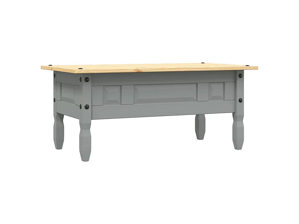 Salontafel 100x55x44 cm Mexicaans grenenhout Corona-stijl grijs