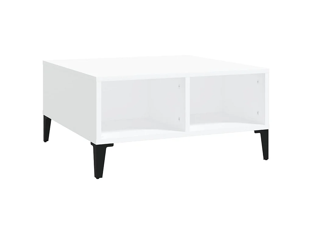 Couchtisch Weiß 60x60x30 cm Holzwerkstoff