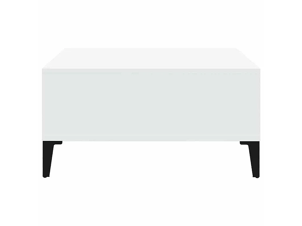 Table basse blanc 60x60x30 cm bois d'ingénierie