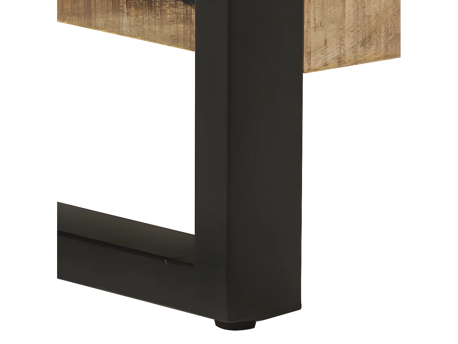 Tavolino da Salotto 120x55x40 cm in Legno Massello di Mango