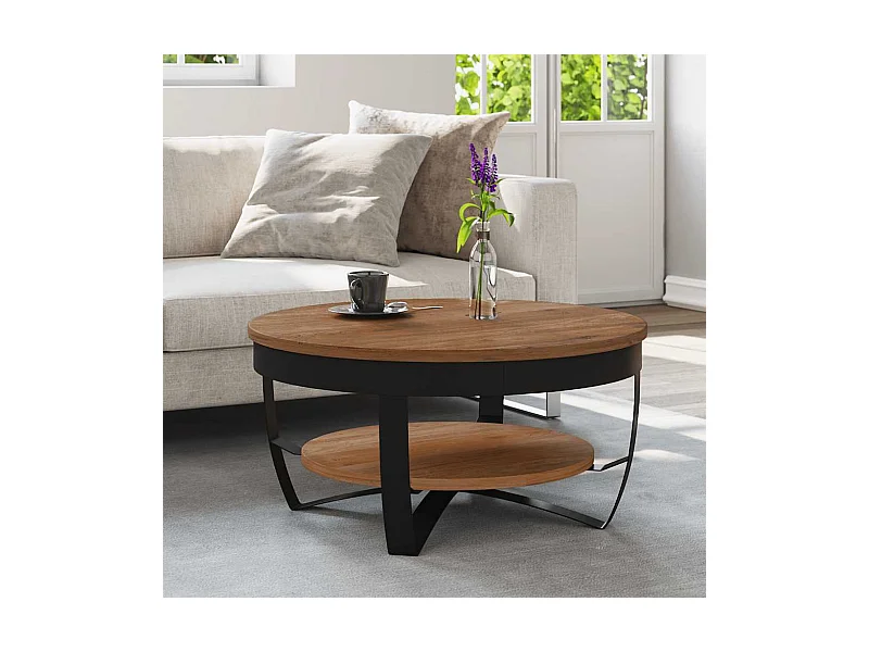 Mesa de centro 65x65x32 cm madeira de acácia maciça