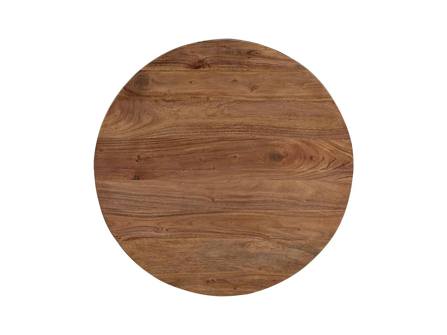 Mesa de centro de madera maciza de acacia 65x65x32 cm