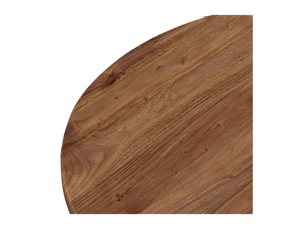 Mesa de centro de madera maciza de acacia 65x65x32 cm