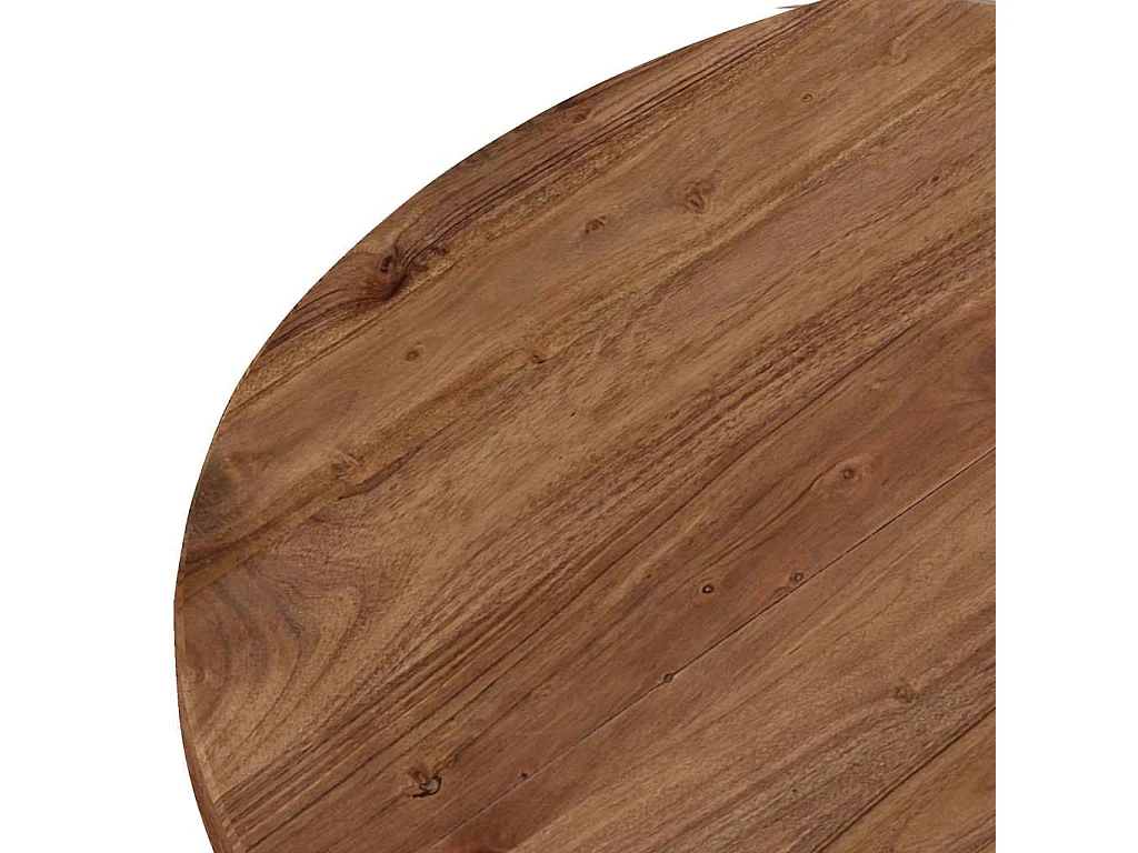 Tavolino da Salotto 65x65x32 cm in Legno Massello d'Acacia