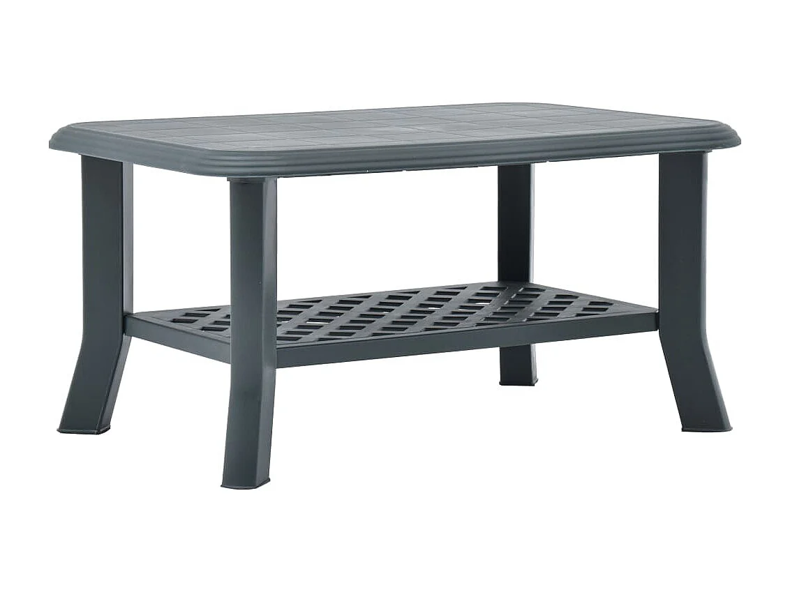 Table basse Vert 90x60x46 cm Plastique