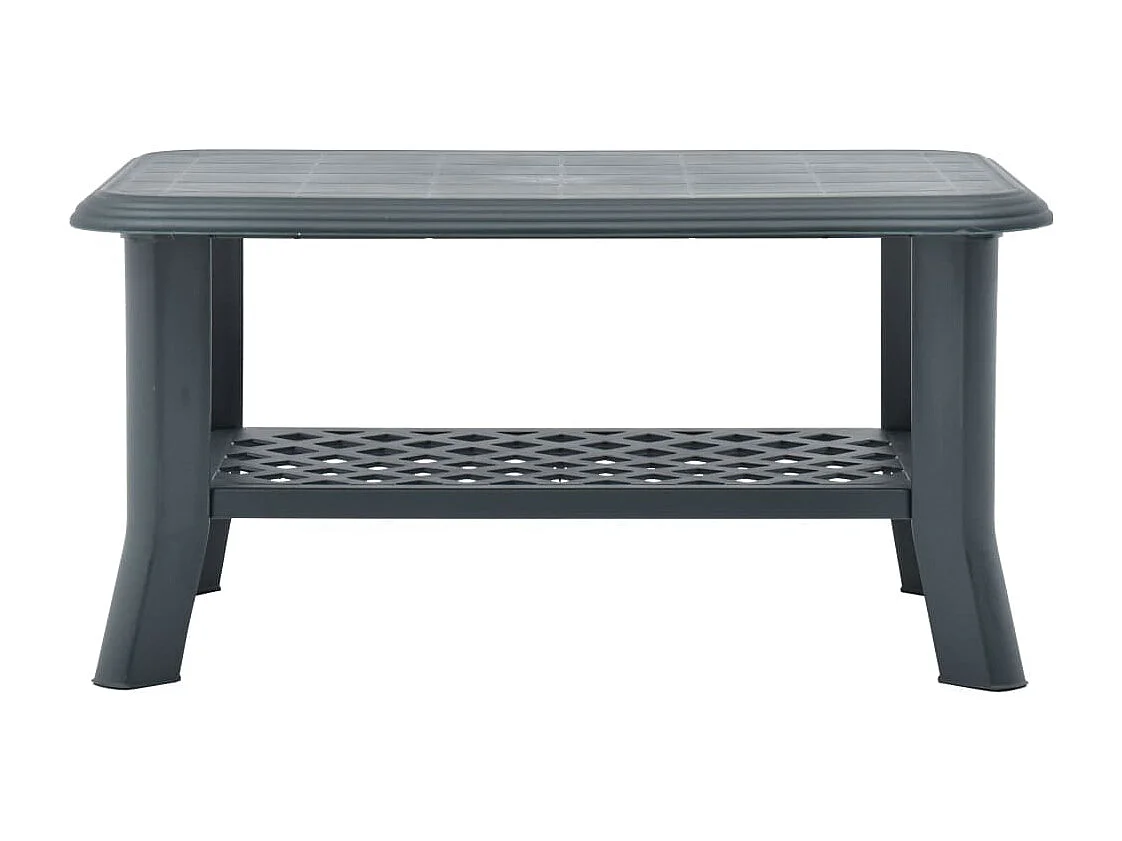 Table basse Vert 90x60x46 cm Plastique