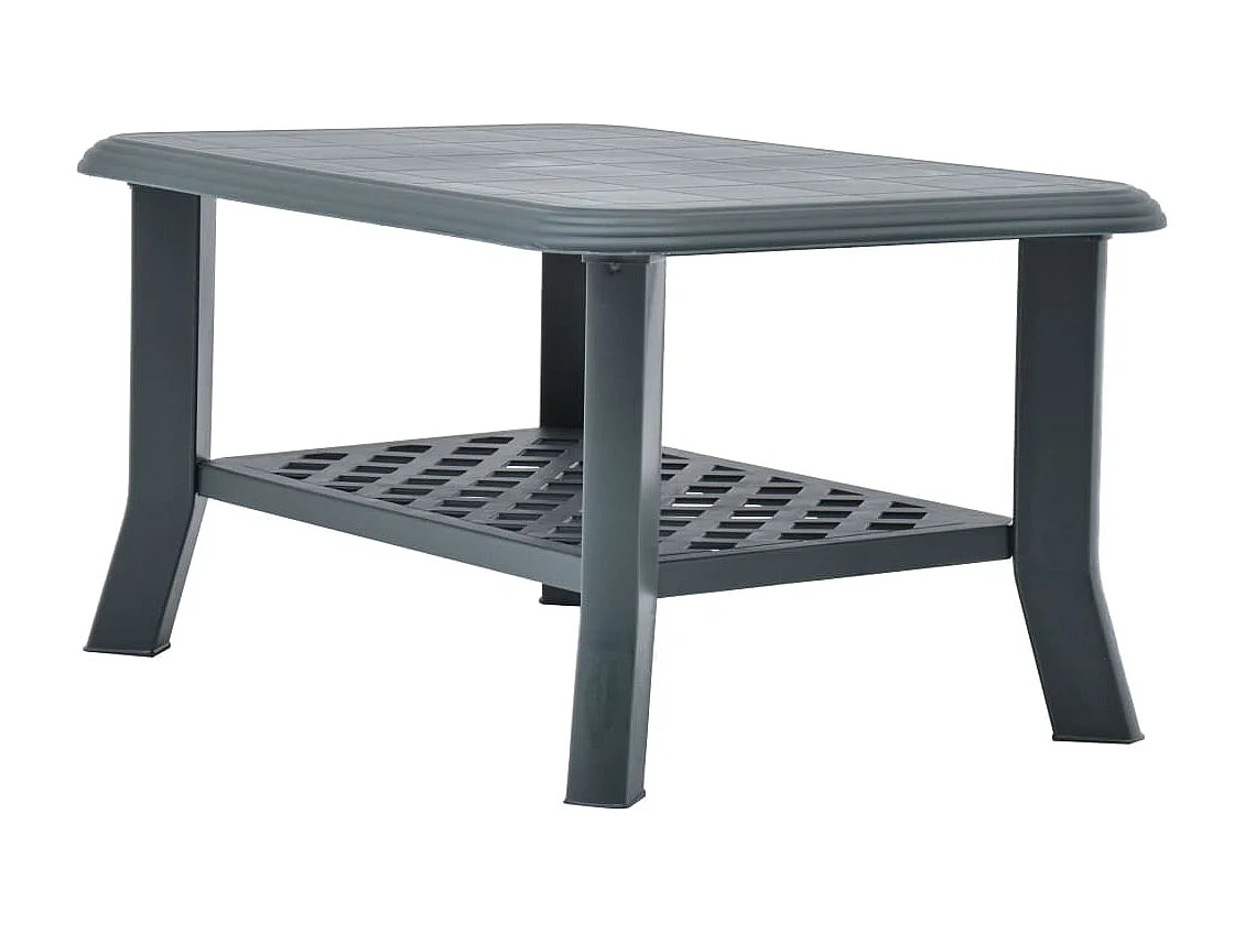 Table basse Vert 90x60x46 cm Plastique