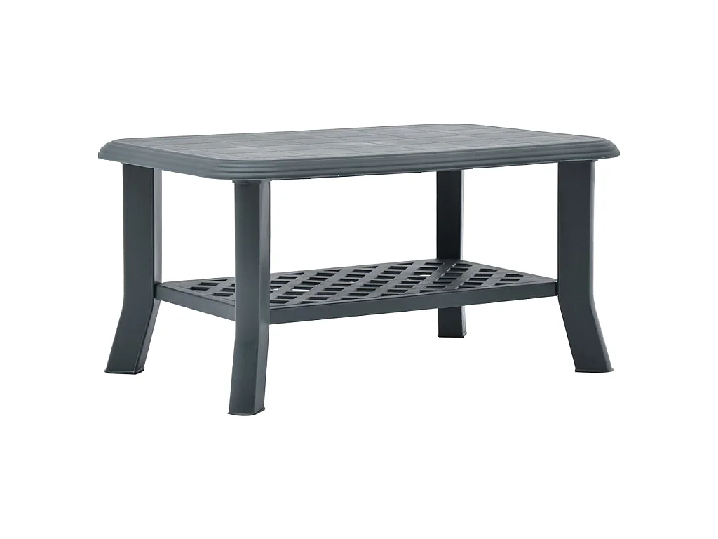 Table basse Vert 90x60x46 cm Plastique