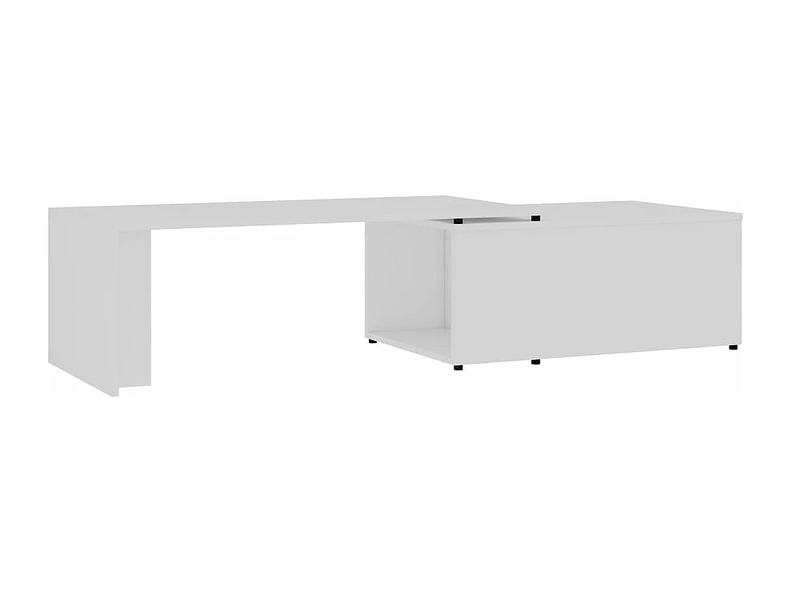 Couchtisch Weiß 150x50x35 cm Holzwerkstoff