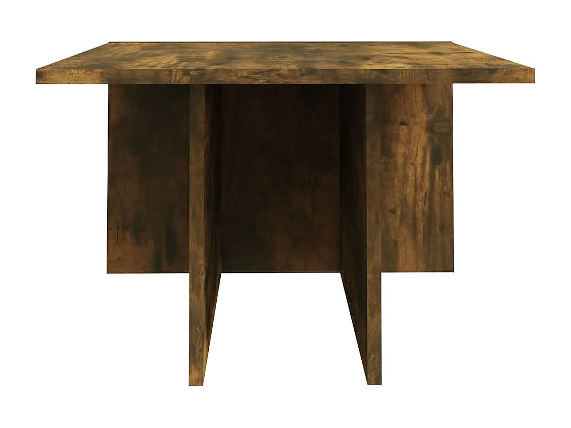 Table basse Chêne fumé 111,5x50x33 cm Bois d'ingénierie