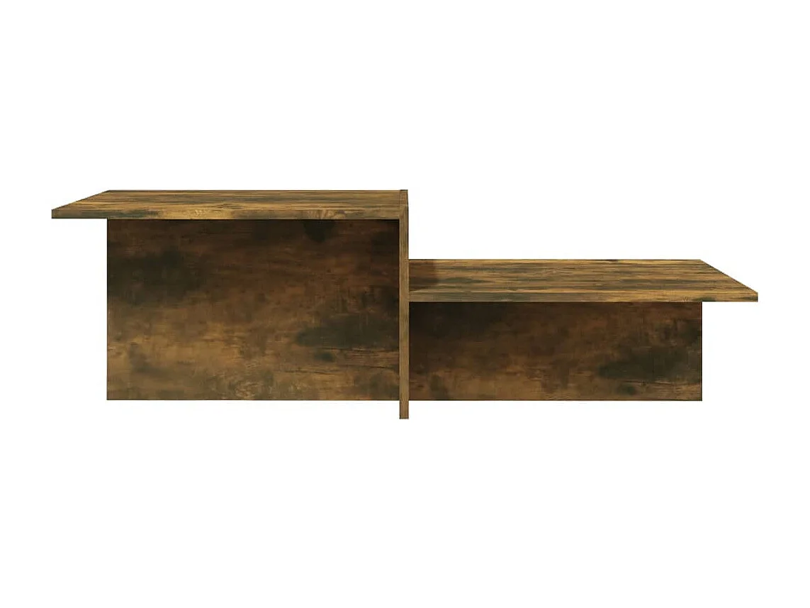 Table basse Chêne fumé 111,5x50x33 cm Bois d'ingénierie