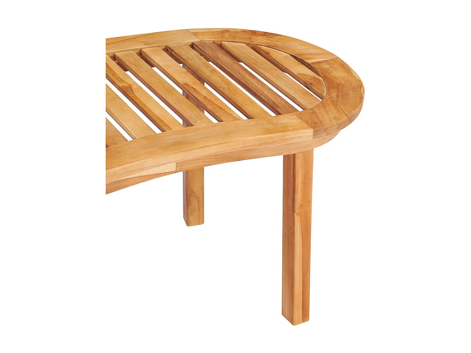 Mesa de centro de madera maciza de teca 90x50x45 cm
