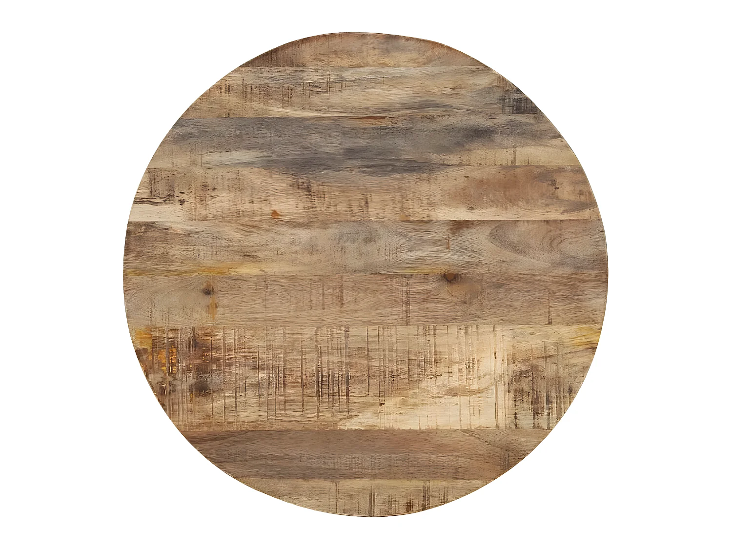 Satztische 3 Stk. Rohes Mangoholz