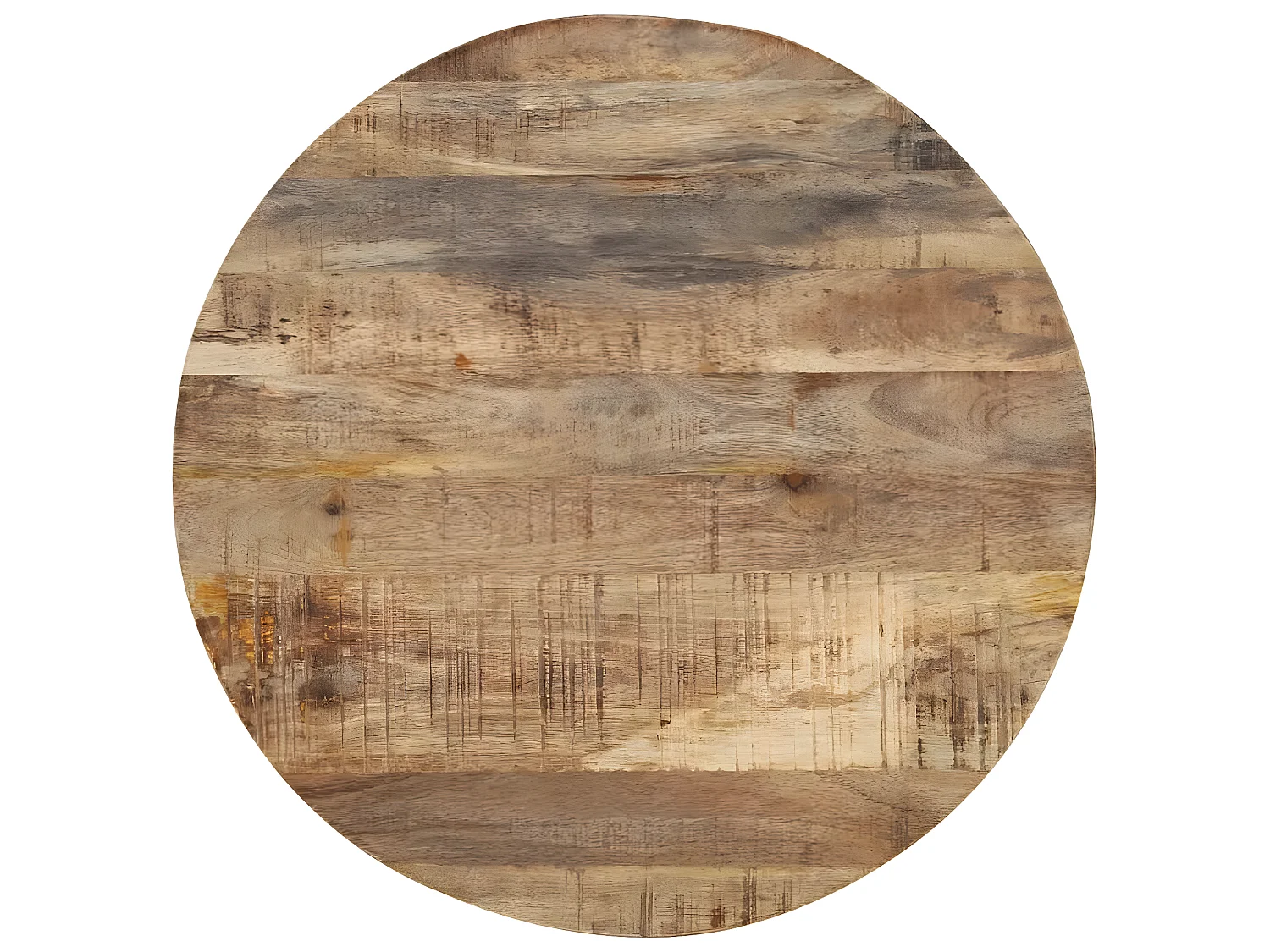 Satztische 3 Stk. Rohes Mangoholz