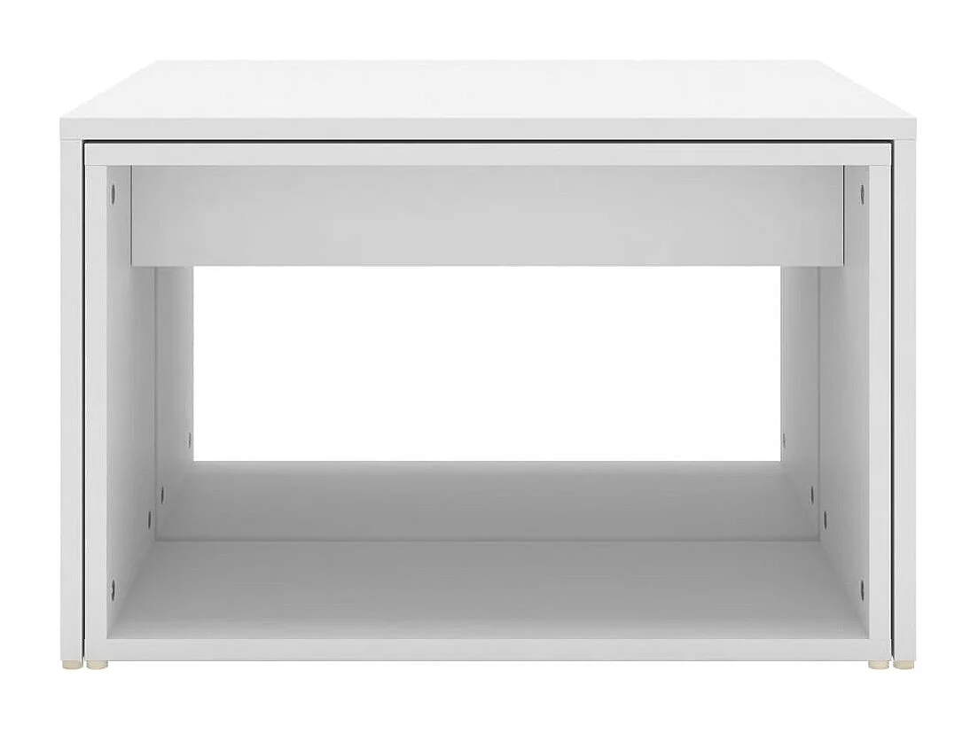 3-tlg. Satztisch-Set Weiß 60x60x38 cm Holzwerkstoff