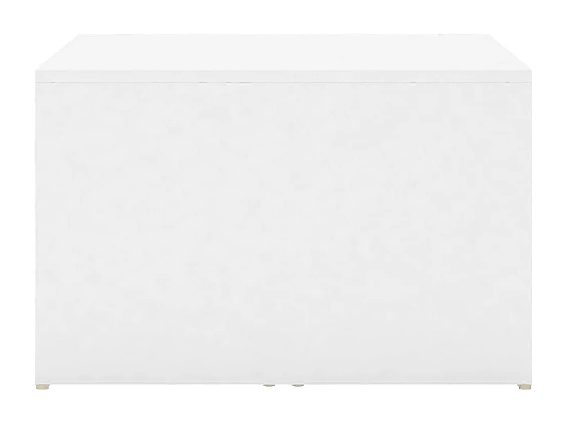 3-tlg. Satztisch-Set Weiß 60x60x38 cm Holzwerkstoff