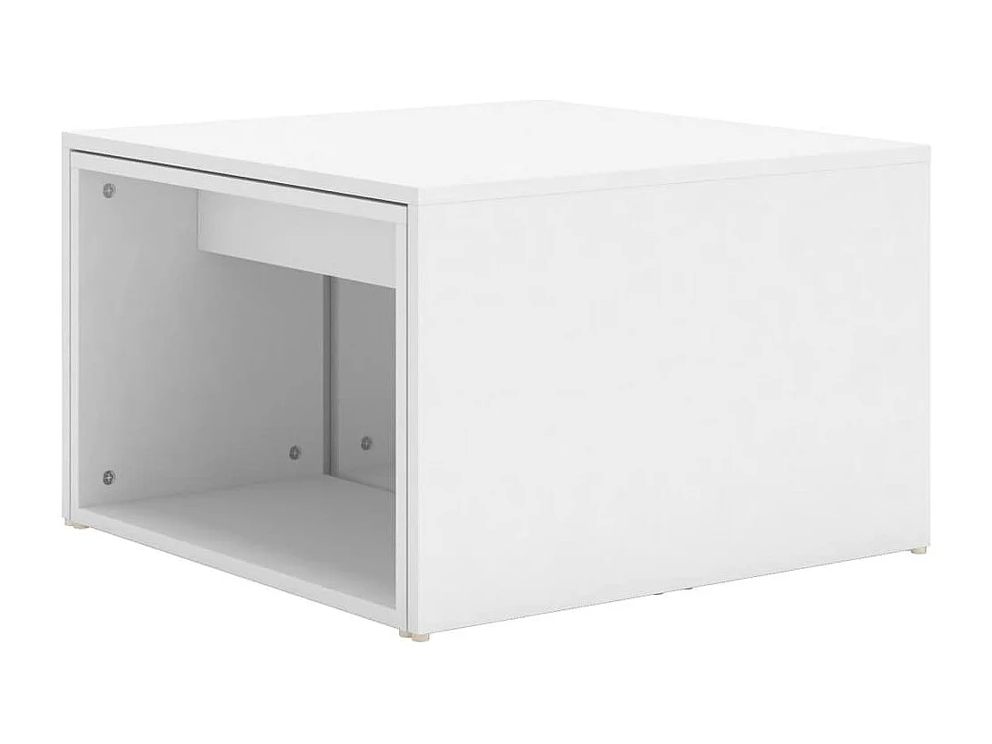 3-tlg. Satztisch-Set Weiß 60x60x38 cm Holzwerkstoff