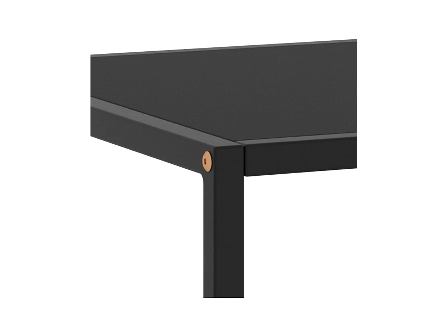 Mesa de centro negra con vidrio negro 100x50x35 cm