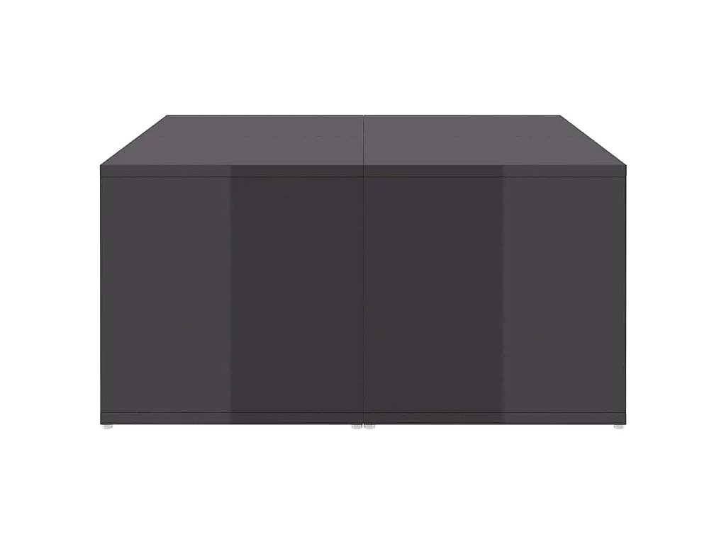 Tables basses 4 pcs gris brillant 33x33x33 cm bois d'ingénierie