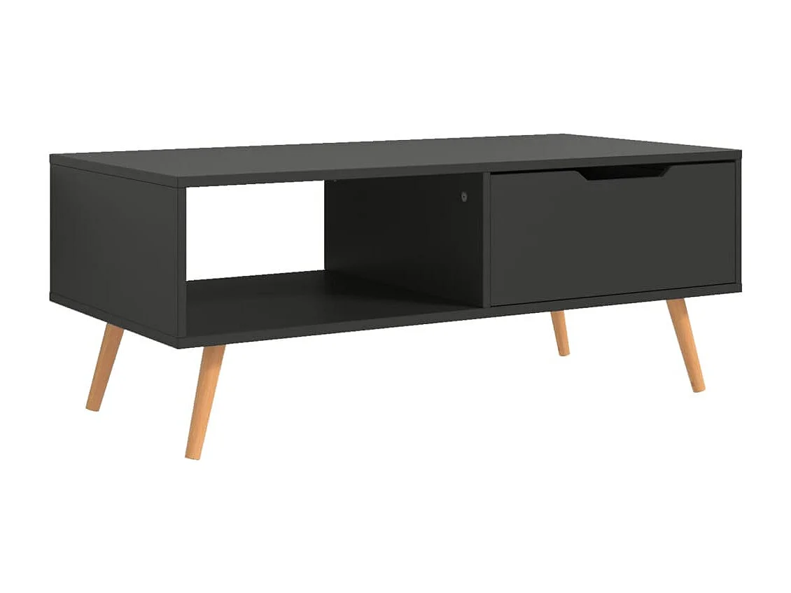 Tavolino da Salotto Grigio 100x49,5x43 cm in Legno Multistrato