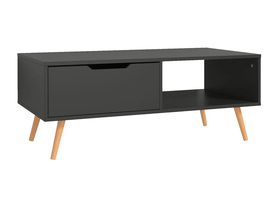 Salontafel 100x49,5x43 cm bewerkt hout grijs