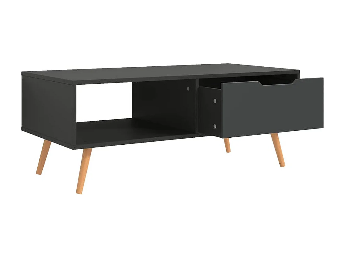 Salontafel 100x49,5x43 cm bewerkt hout grijs