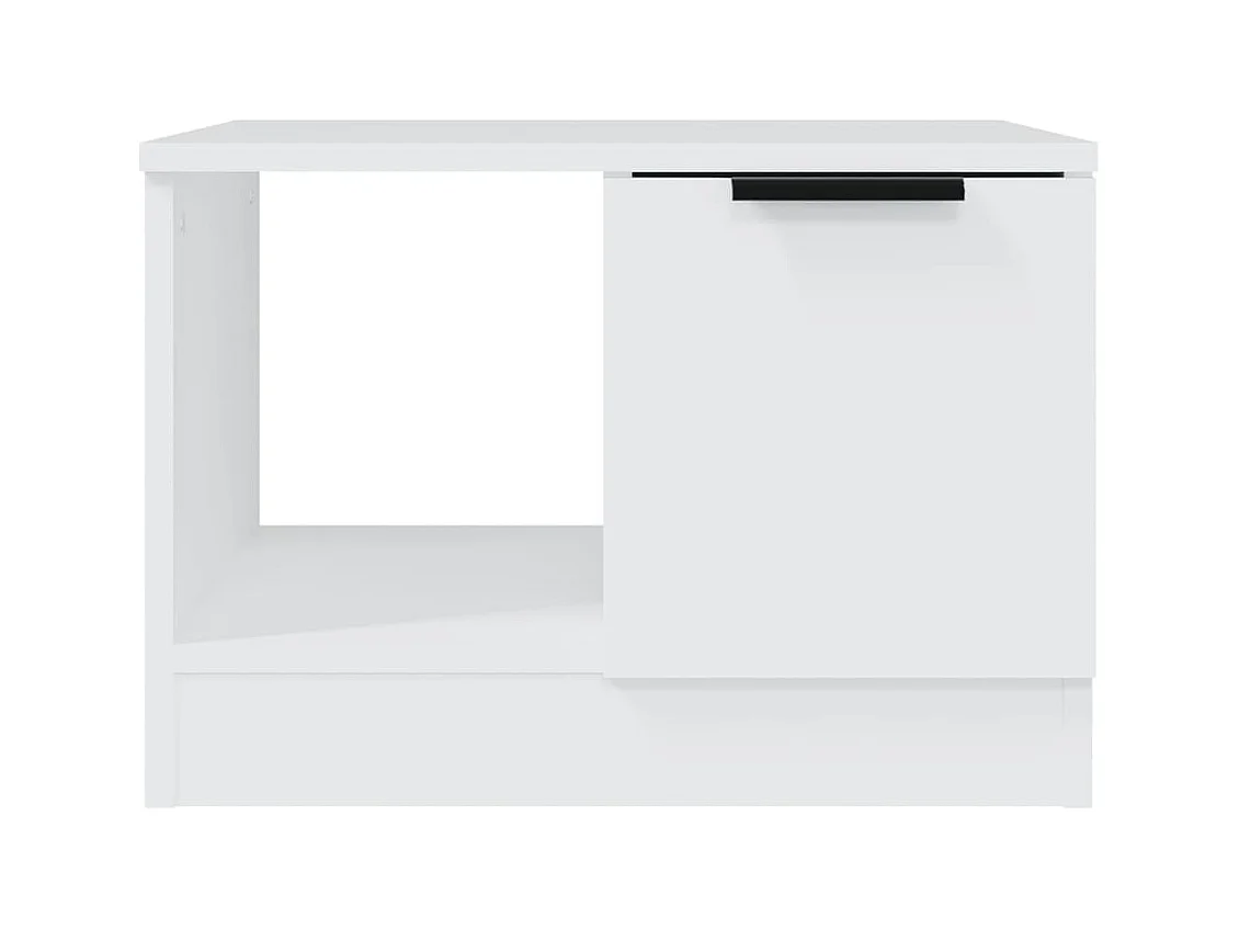 Table basse Blanc 50x50x36 cm Bois d'ingénierie