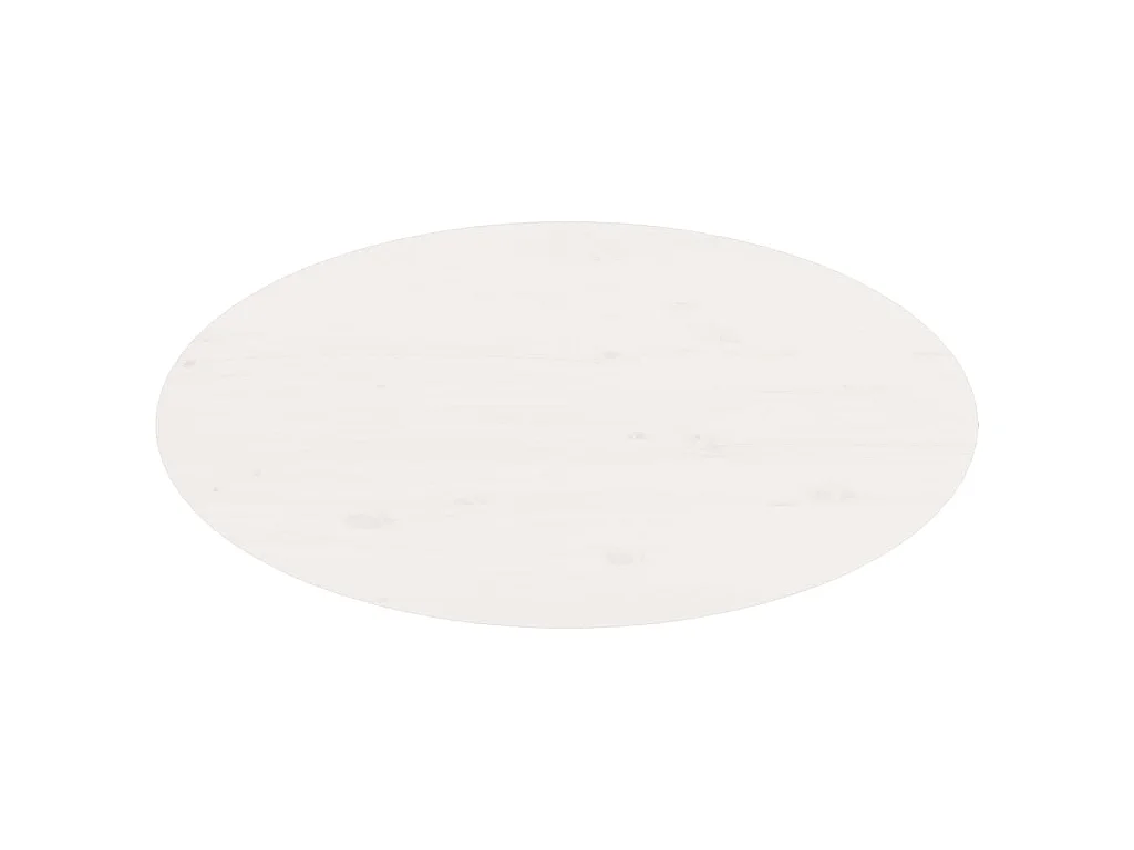 Table basse Blanc 80x40x35 cm Bois massif de pin