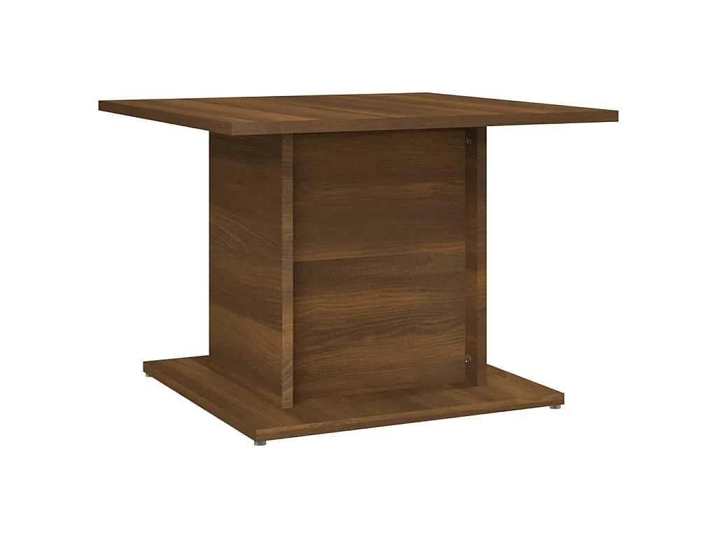 Table basse chêne marron 55,5x55,5x40 cm bois d'ingénierie