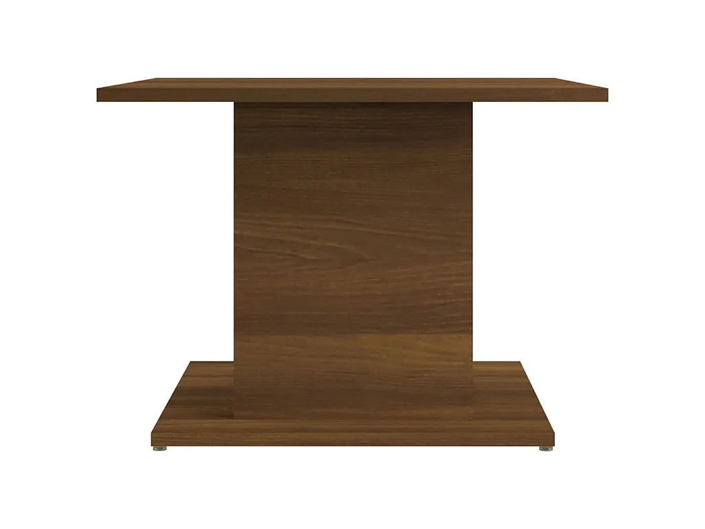 Table basse chêne marron 55,5x55,5x40 cm bois d'ingénierie