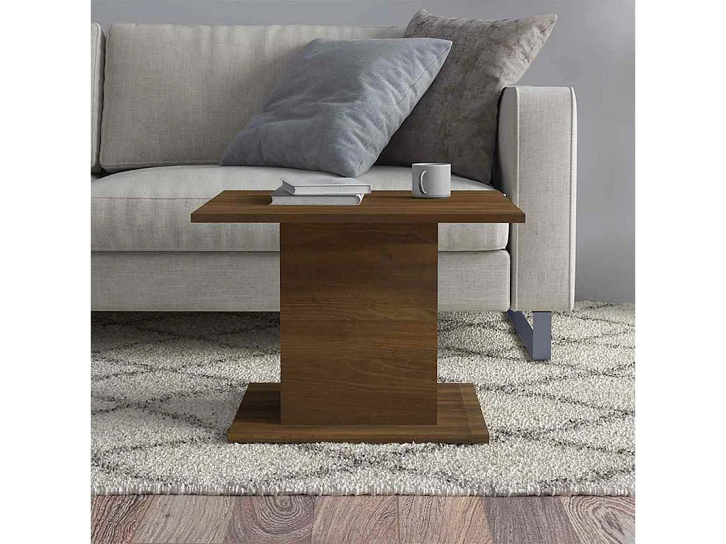 Mesa de centro derivados de madeira carvalho castanho