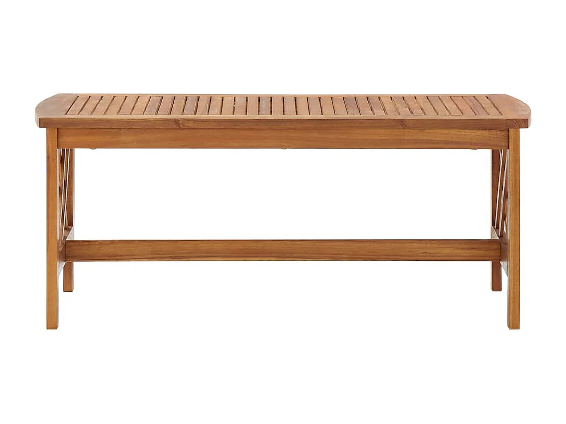 Mesa de centro de madera maciza de acacia 102x50x43 cm