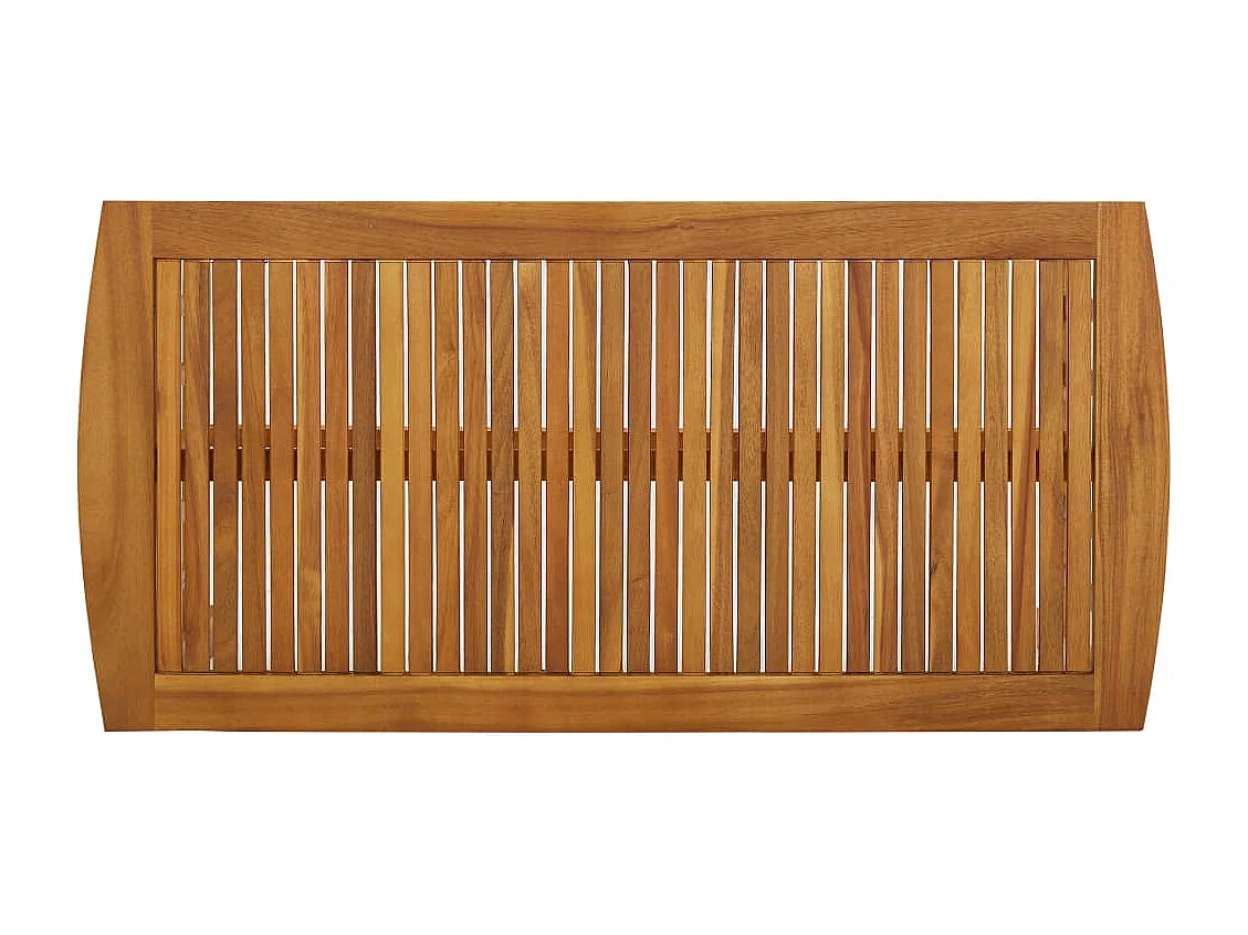 Tavolino da Salotto 102x50x43 cm in Legno Massello di Acacia