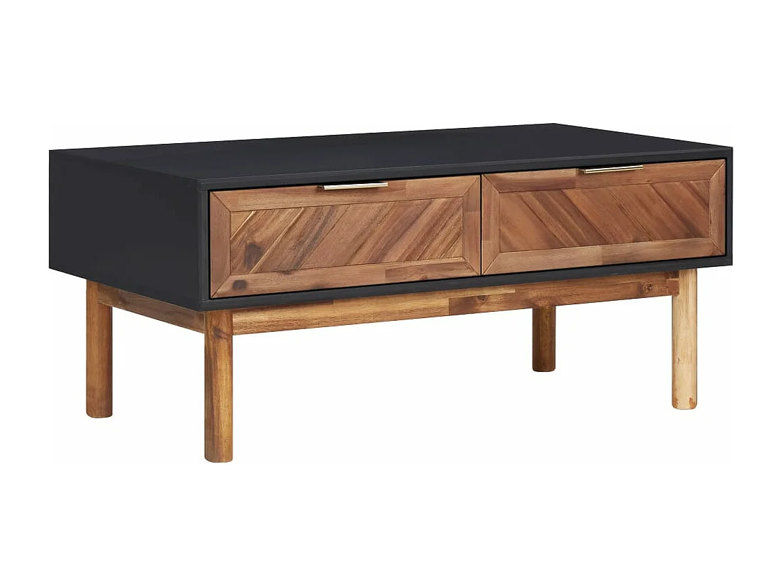 Table basse 90x50x40 cm Bois d'acacia massif et MDF