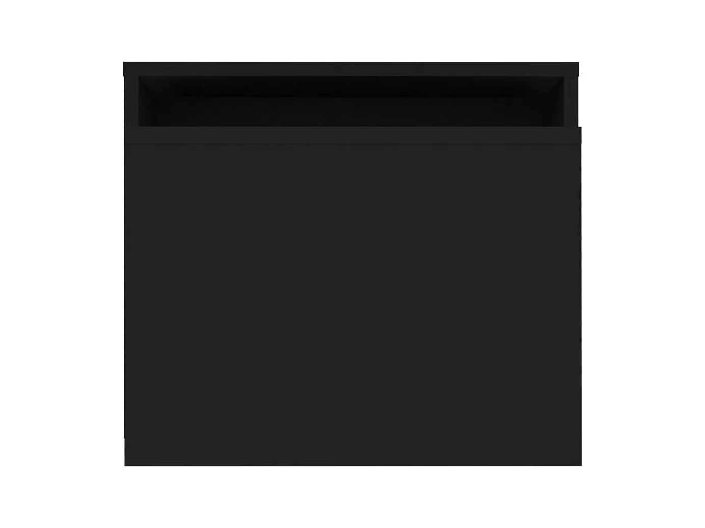 Salontafelset 100x48x40 cm bewerkt hout zwart