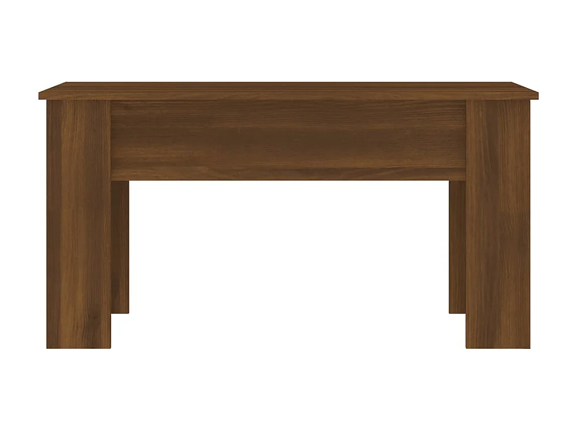 Table basse Chêne marron 101x49x52 cm Bois d'ingénierie