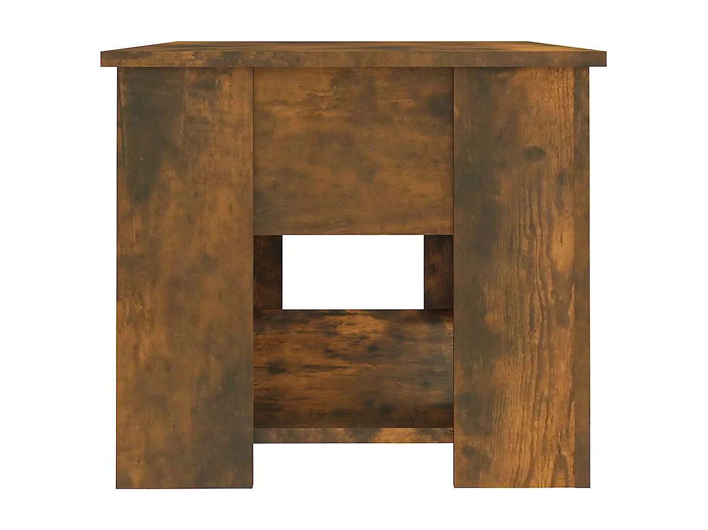 Salontafel 79x49x41 cm bewerkt hout gerookt eikenkleurig
