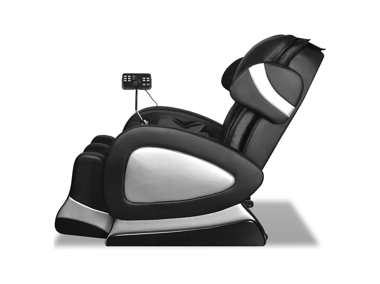 Fauteuil de massage avec écran Noir Similicuir