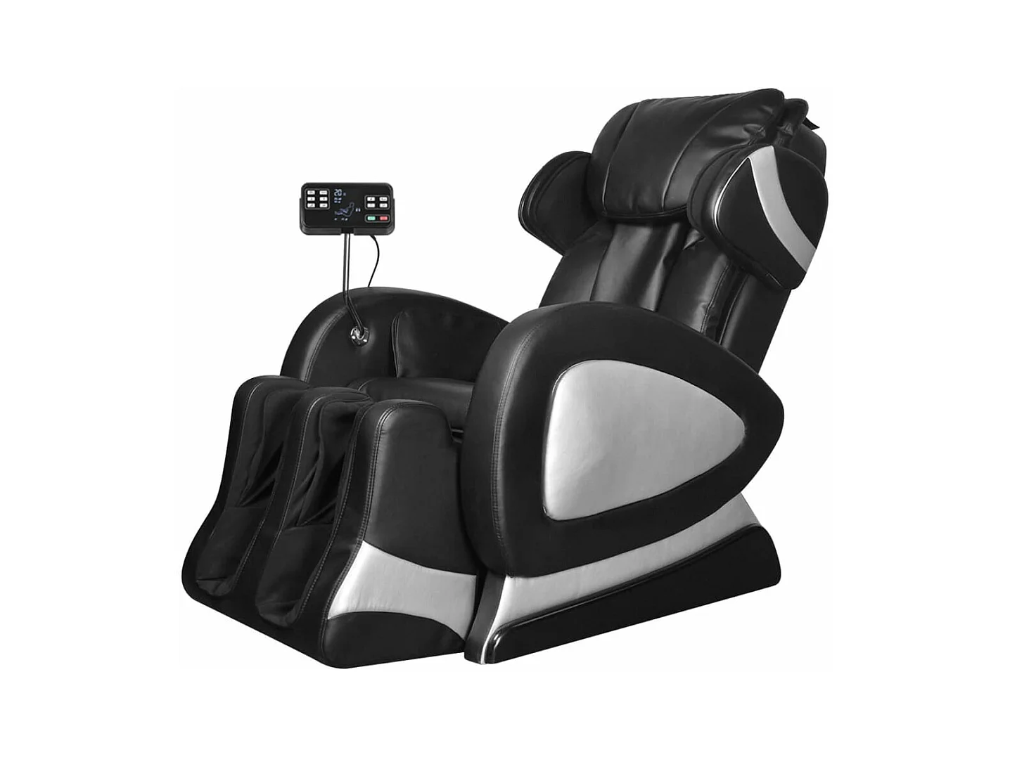 Massagestoel met super screen kunstleer zwart