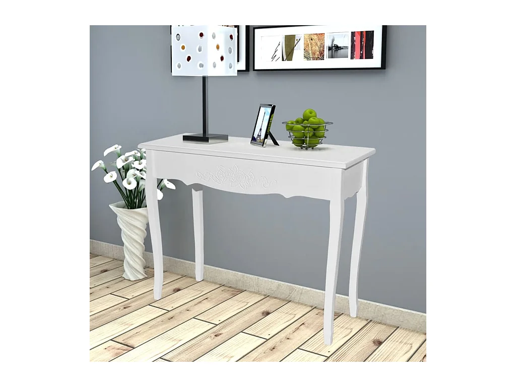 Table de console et coiffeuse Blanc
