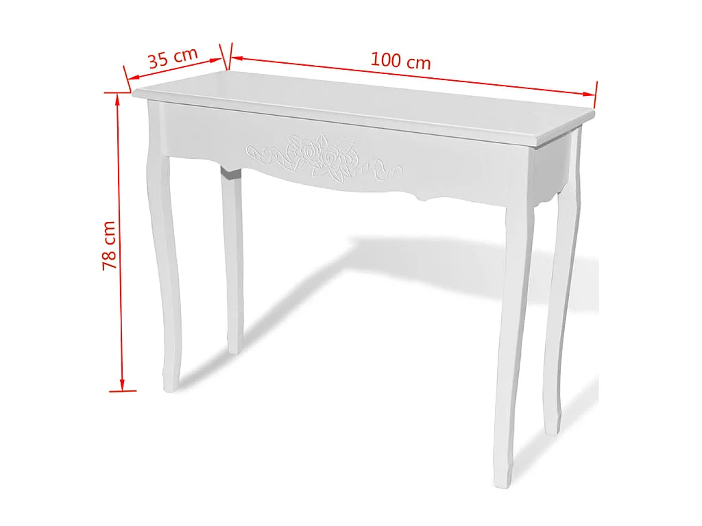 Mesa consola de tocador blanco