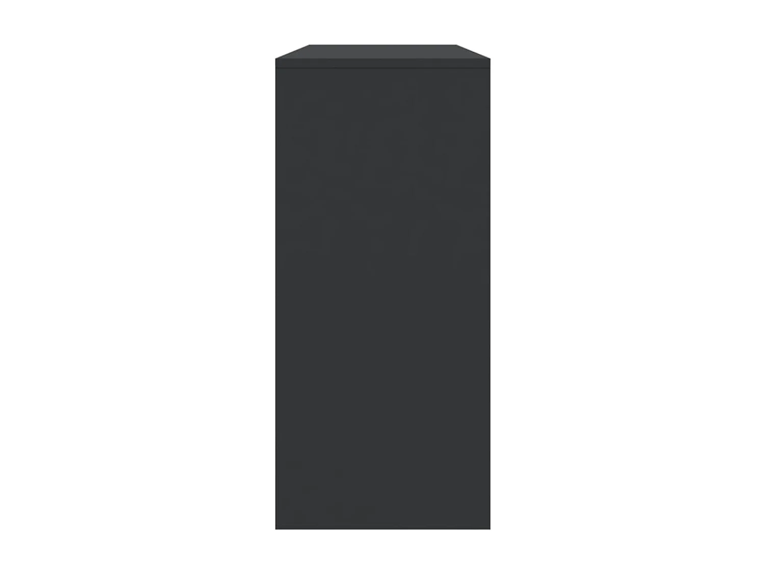 Table console noir 100x35x76,5 cm bois d'ingénierie