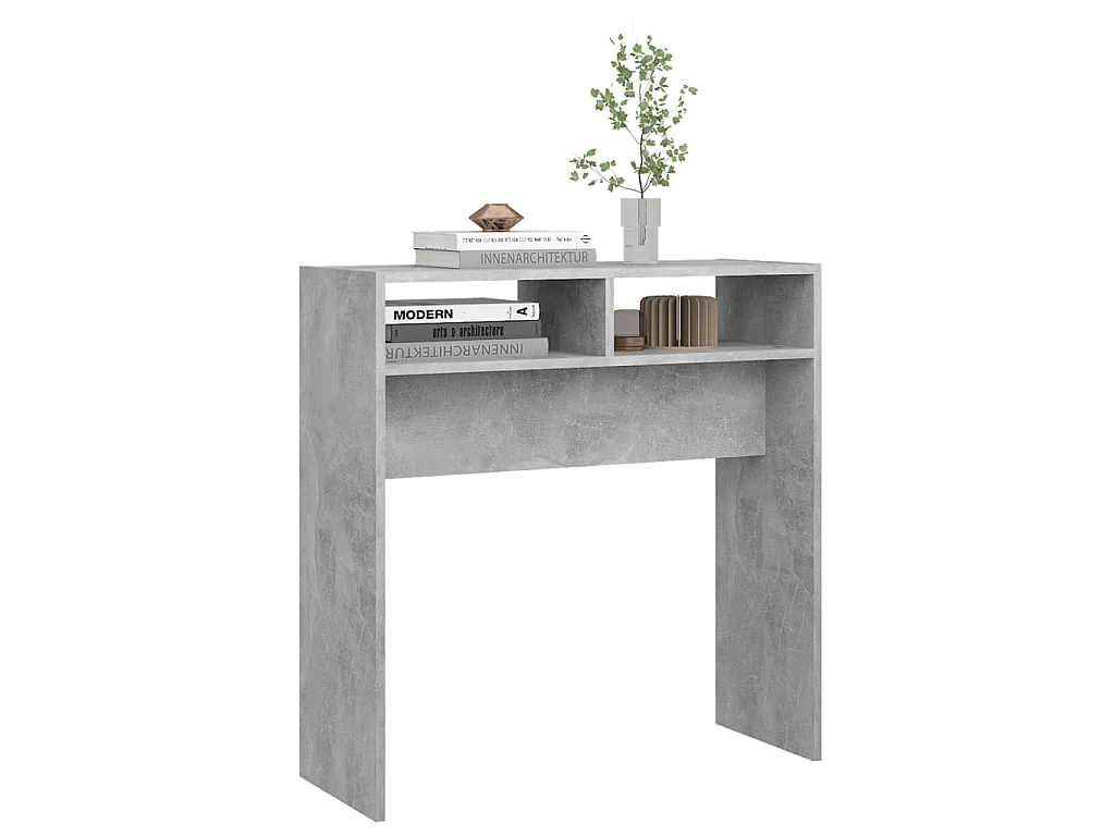 Konsolentisch Betongrau 78x30x80 cm Holzwerkstoff
