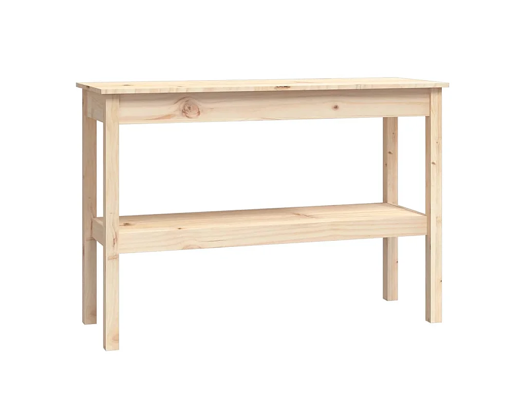 Tavolo Consolle 110x40x75 cm in Legno Massello di Pino