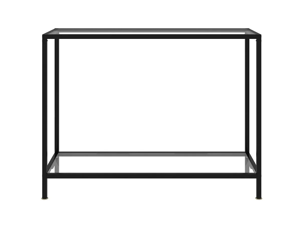 Wandtafel 100x35x75 cm gehard glas transparant