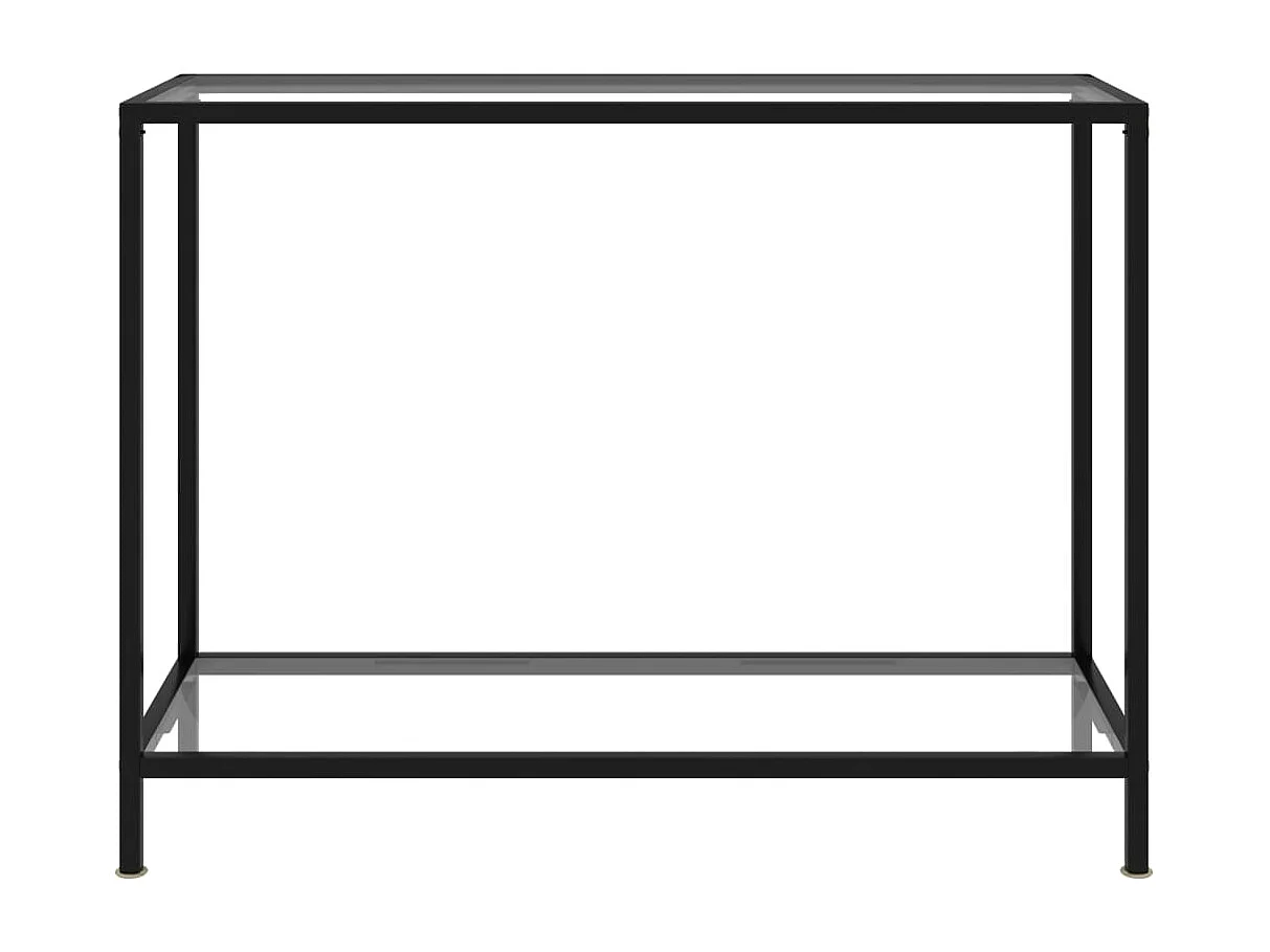Wandtafel 100x35x75 cm gehard glas transparant