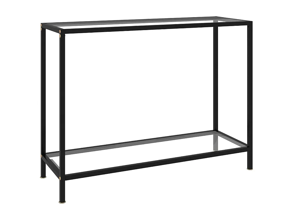 Table console Transparent 100x35x75 cm Verre trempé